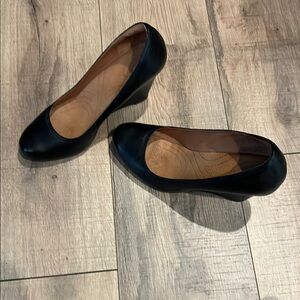 Classic Black Women's Wedge Shoes